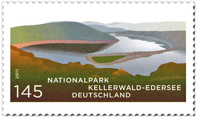 National Park stamp from Germany