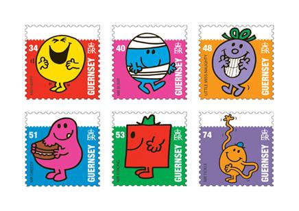 Guernsey: 'Mr. Men and Little Miss' Stamps