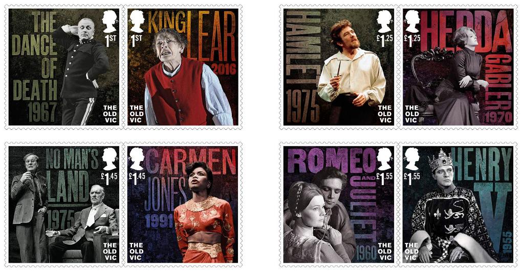 Royal Mail is to release a set of eight stamps for Old Vic bicentenary