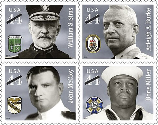 New stamps honor 4 Navy veterans