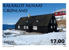Old residential buildings – a special Sepac stamp introduced by Greenland Post