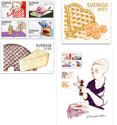 Delicious postage stamps from Sweden