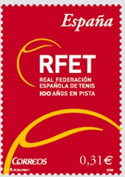 Spanish Tennis Federation Celebrated On New Stamp
