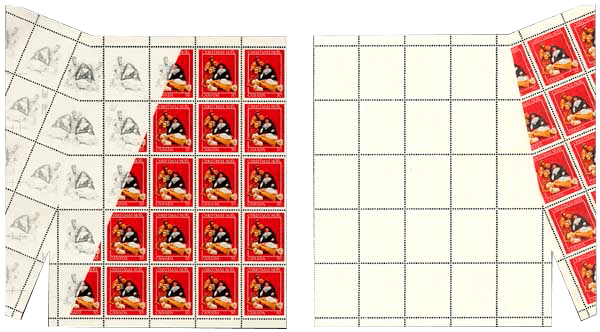 30-cent Christmas fold-over, 1982