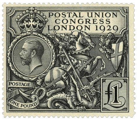 £1 Postal Union Congress stamp, 1929