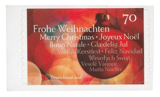 "Kerstfest" error stamp, 2016