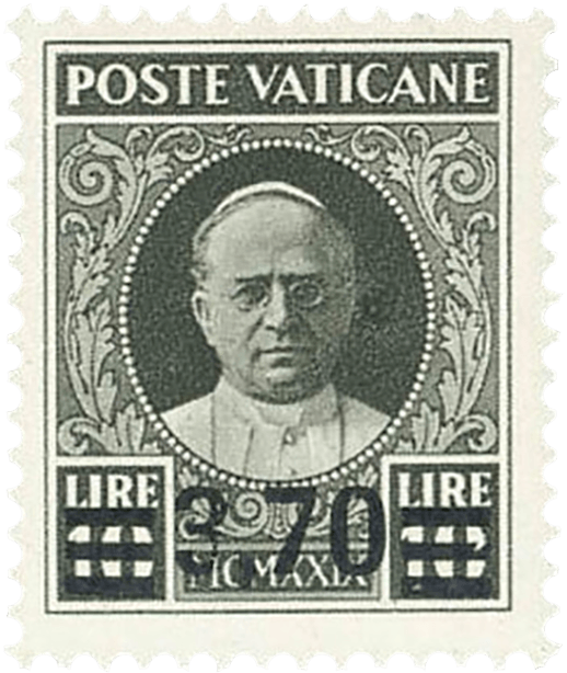 3.70L on 10L black provisional surcharge, 1934