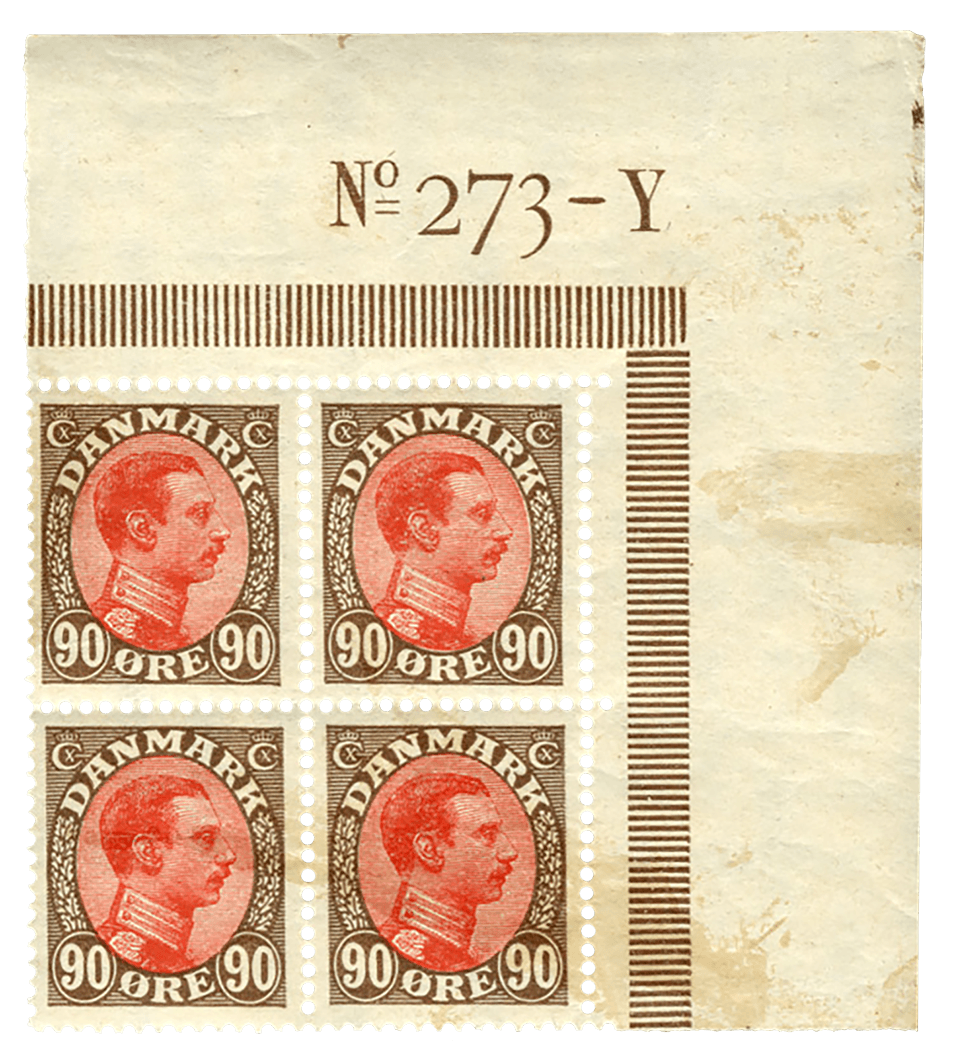 90 Ø King Christian X stamp, 1920