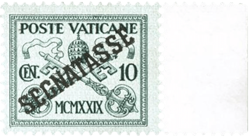 10c green postage due with "Segnatasse" overprint, 1931