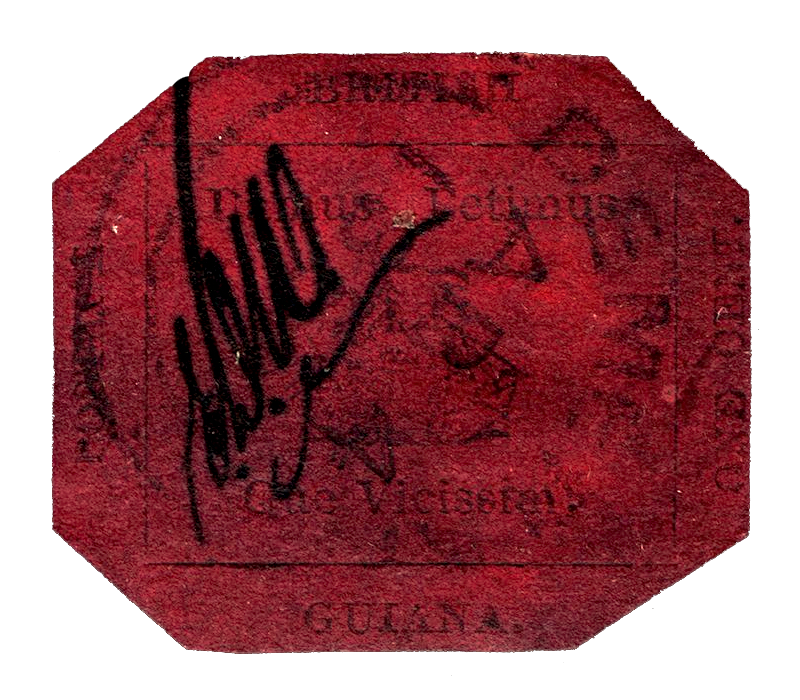 British Guiana 1-Cent Magenta, 1856 rare stamp