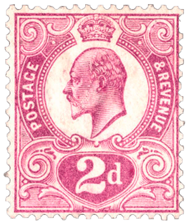 2d Tyrian Plum stamp, 1910