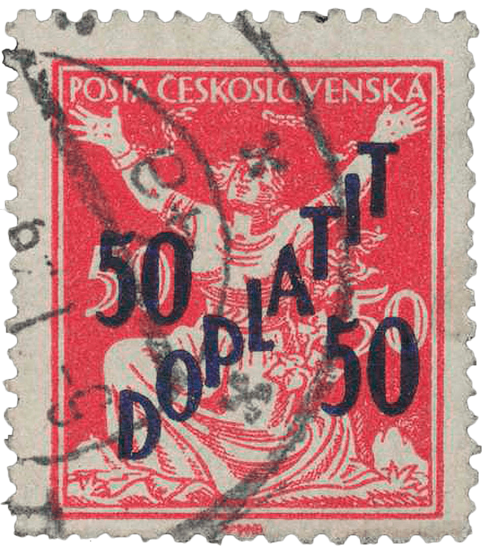 50/50 DOPLATIT stamp, 1927