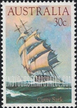 Clipper Ships: Cutty Sark, 1869, vertical