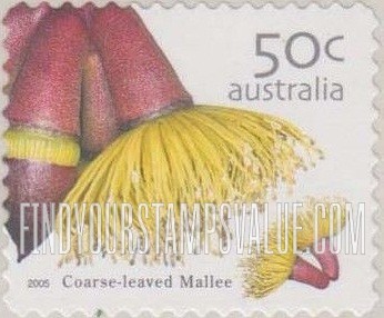 FindYourStampsValue: Wild Flowers: Coarse-leaved mallee