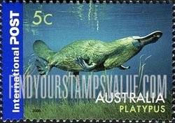 FindYourStampsValue: Animals: Platypus