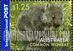 FindYourStampsValue: Animals: Common wombat