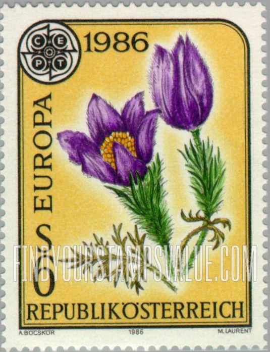 Europa 1986: Pasque flower