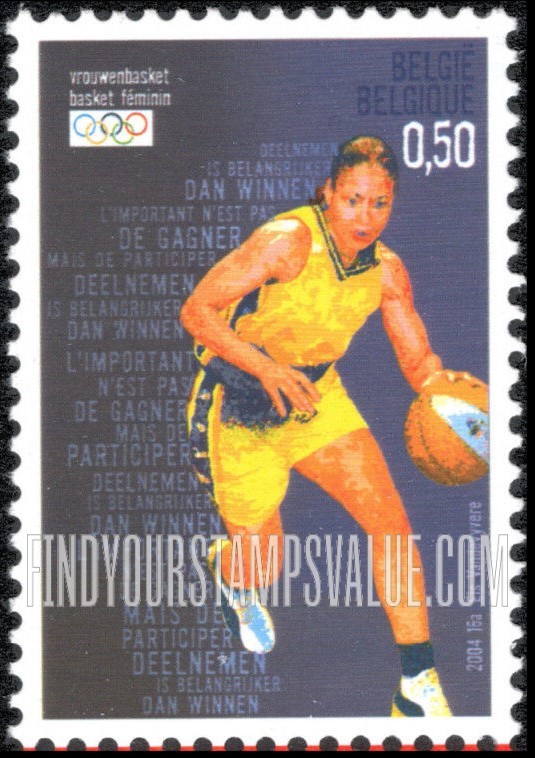 FindYourStampsValue: 2004 Summer Olympics, Athens: Women’s basketball