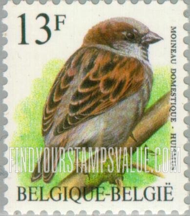 FindYourStampsValue: Bird: Moineau domestique