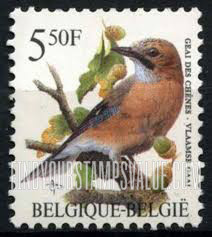 FindYourStampsValue: Bird: Geai des chenes