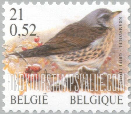 FindYourStampsValue: Bird: Grive litorne