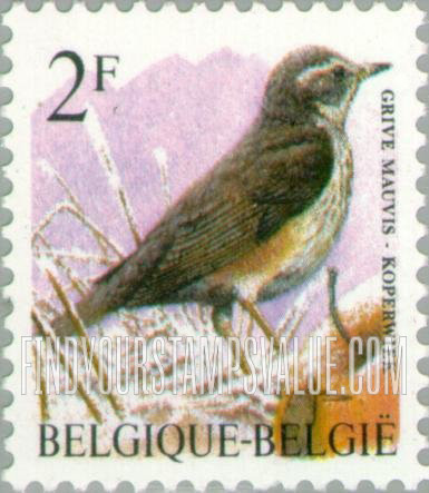 FindYourStampsValue: Bird: Grive mauvis