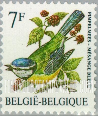 FindYourStampsValue: Birds: Mesange bleue