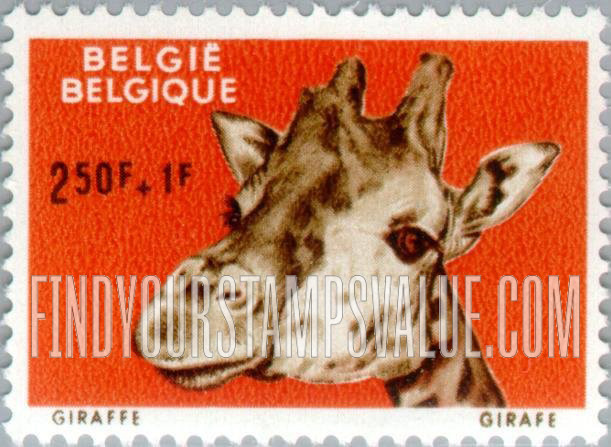 Semi-Postal, Animals: Giraffe