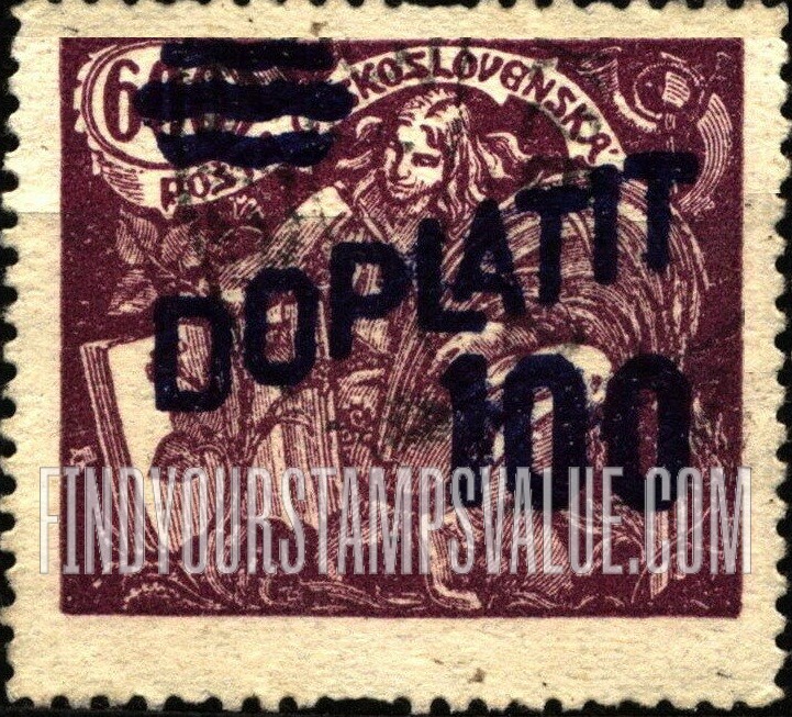 FindYourStampsValue: POSTAGE DUE STAMPS - Agriculture and Science: Violet Surcharge