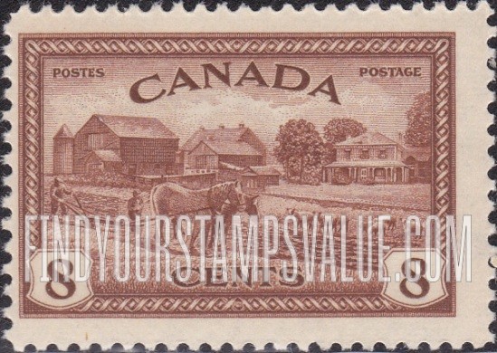 FindYourStampsValue: Farm Scene, Ontario