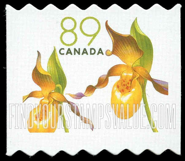 FindYourStampsValue: Flowers: Yellow lady’s slipper