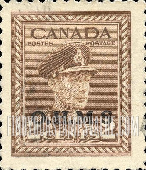 FindYourStampsValue: Official Stamps - King George VI overprinted in black