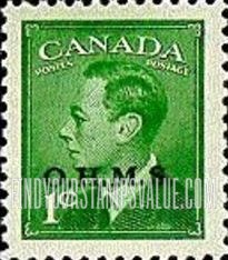 FindYourStampsValue: Official Stamps - King George VI overprinted in black