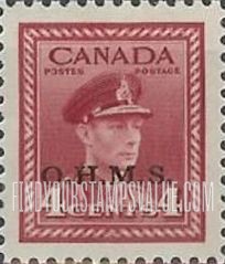 FindYourStampsValue: Official Stamps - King George VI overprinted in black