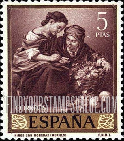 FindYourStampsValue: Murillo Paintings: Children counting Money