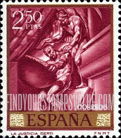 FindYourStampsValue: Sert Paintings: “Justice”