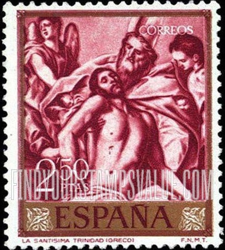 FindYourStampsValue: El Greco Paintings: Holy Trinity