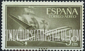 FindYourStampsValue: Air Post: Plane and Caravel