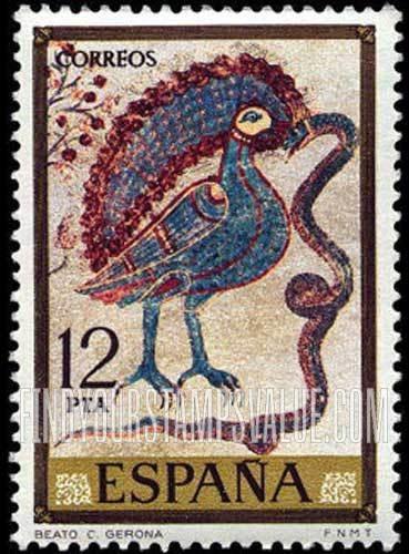 FindYourStampsValue: Scenes from Apocalypse: Bird holding snake