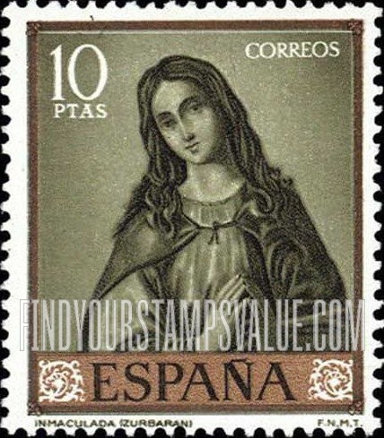 FindYourStampsValue: Zurbaran Paintings: The Immaculate Virgin