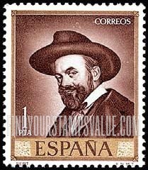 FindYourStampsValue: José Maria Sert, Self-portrait