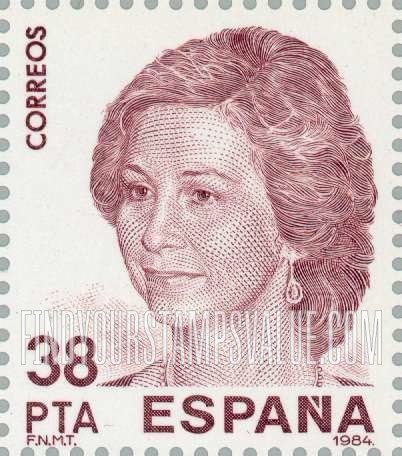FindYourStampsValue: Espana ’84 (Spanish Royal Family): Sofia of Greece