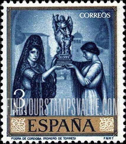 De Torres Paintings: “The Poem of Cordova” (two women holding statue of angel)