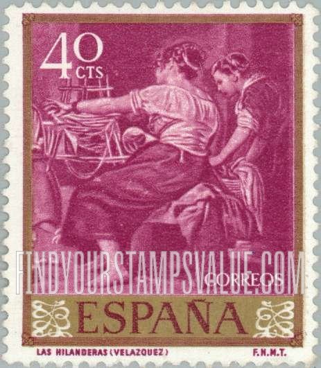 FindYourStampsValue: Velazquez Paintings: The Spinners