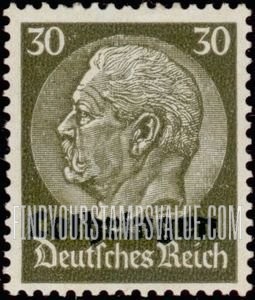 FindYourStampsValue: OCCUPATION - Stamps of Germany 1933-36: Overprinted in Black