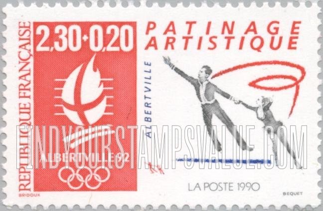 FindYourStampsValue: SEMI-POSTAL - 1992 Winter Olympics, Albertville