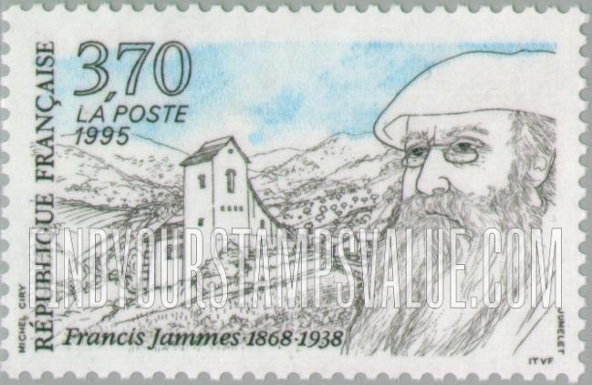 FindYourStampsValue: Francis Jammes (1868-1938), Poet