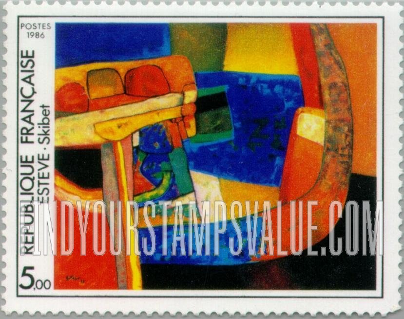 FindYourStampsValue: Skibet, Abstract by Maurice Esteve