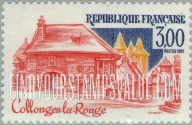 FindYourStampsValue: Tourist Issue: Collonges-la-Rouge