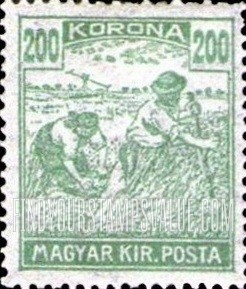 FindYourStampsValue: Harvesting Wheat: Types of 1916-18